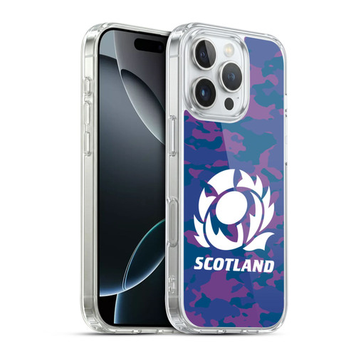 Scotland Rugby Logo 2 Camouflage Soft Gel Case for Apple iPhone 16 Pro