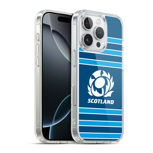 Scotland Rugby Logo 2 Stripes Soft Gel Case for Apple iPhone 16 Pro