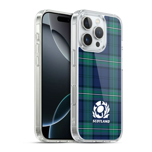 Scotland Rugby Logo 2 Tartans Soft Gel Case for Apple iPhone 16 Pro