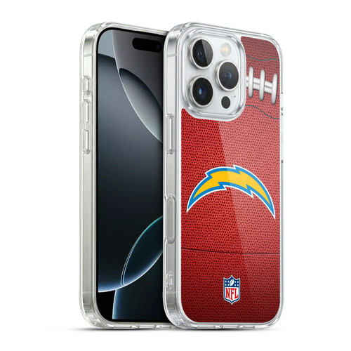 NFL Los Angeles Chargers Graphics Football Soft Gel Case for Apple iPhone 16 Pro & MagSafe