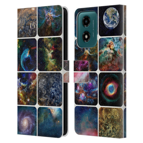 Cosmo18 Space The Amazing Universe Leather Book Wallet Case Cover For Motorola Moto G04/G04s/G24 4G