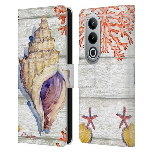 Paul Brent Ocean Bahia Shells Leather Book Wallet Case Cover For OPPO OnePlus Ace 3V 5G
