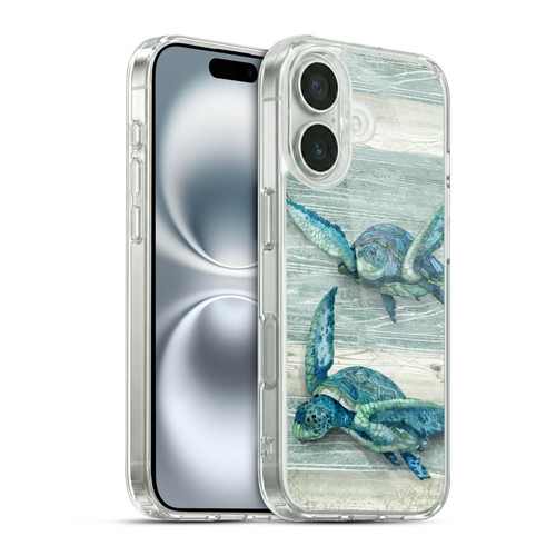 Paul Brent Sea Creatures Turtle Soft Gel Case for Apple iPhone 16 & MagSafe