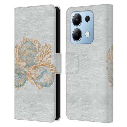 Paul Brent Sea Creatures Shells Leather Book Wallet Case Cover For Xiaomi Redmi Note 13/13 Pro 5G
