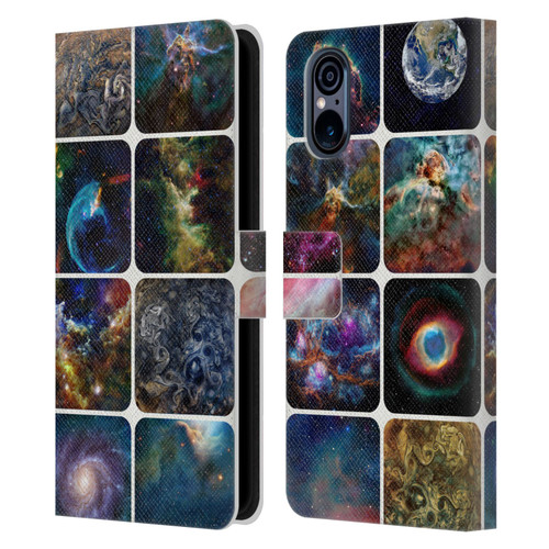 Cosmo18 Space The Amazing Universe Leather Book Wallet Case Cover For Sony Xperia 5 V 5G