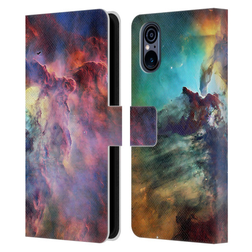 Cosmo18 Space Lagoon Nebula Leather Book Wallet Case Cover For Sony Xperia 5 V 5G