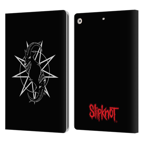 Slipknot Key Art Goat Logo Leather Book Wallet Case Cover For Apple iPad 10.2 2019/2020/2021