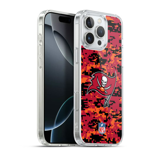 NFL Tampa Bay Buccaneers Graphics Digital Camouflage Soft Gel Case for Apple iPhone 16 Pro Max & MagSafe