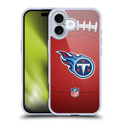 NFL Tennessee Titans Graphics Football Soft Gel Case for Apple iPhone 16