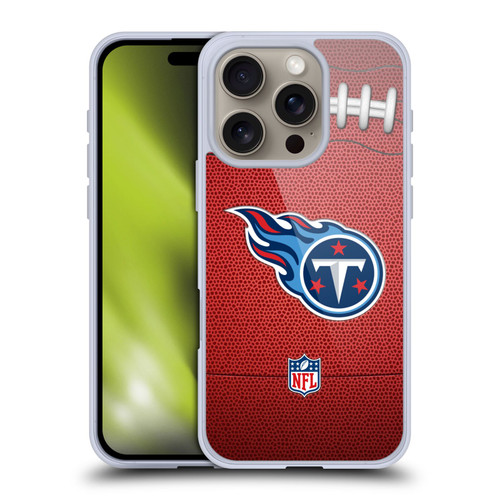 NFL Tennessee Titans Graphics Football Soft Gel Case for Apple iPhone 16 Pro