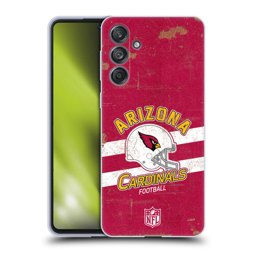 NFL Arizona Cardinals Logo Art Helmet Distressed Soft Gel Case for Samsung Galaxy M55 5G