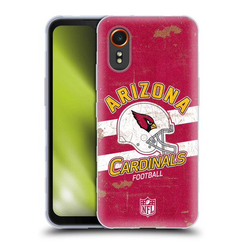 NFL Arizona Cardinals Logo Art Helmet Distressed Soft Gel Case for Samsung Galaxy Xcover7 5G