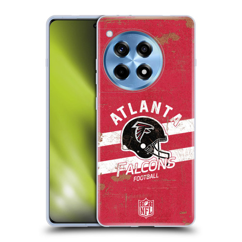 NFL Atlanta Falcons Logo Art Helmet Distressed Soft Gel Case for OPPO OnePlus Ace 3 5G