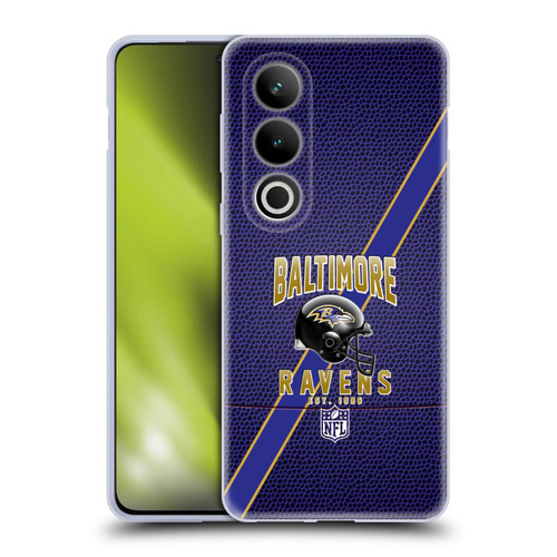 NFL Baltimore Ravens Logo Art Football Stripes Soft Gel Case for OPPO OnePlus Ace 3V 5G