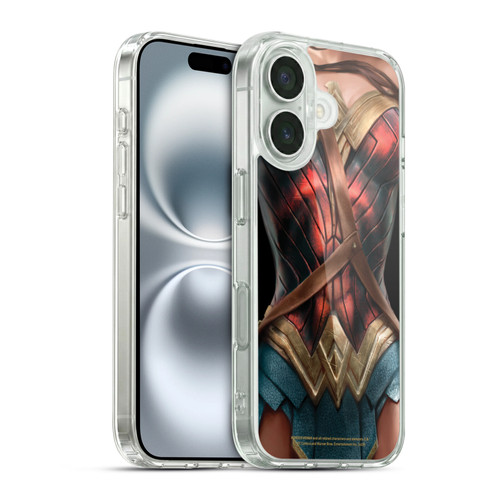 Wonder Woman Movie Character Art Costume Soft Gel Case for Apple iPhone 16 & MagSafe