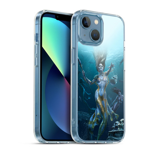 Tom Wood Fantasy Mermaid Hunt Soft Gel Case for Apple iPhone 13 Mini & MagSafe