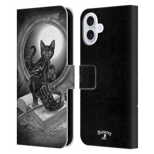 Alchemy Gothic Cats Midnight Mischief Leather Book Wallet Case Cover For Apple iPhone 16 Plus