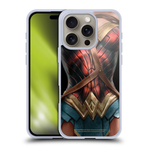 Wonder Woman Movie Character Art Costume Soft Gel Case for Apple iPhone 16 Pro