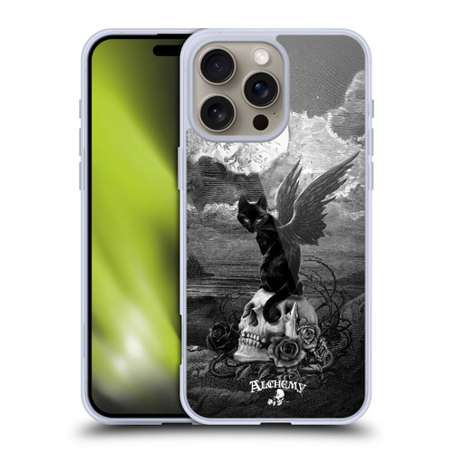 Alchemy Gothic Cats Nine Lives Of Poe Skull Soft Gel Case for Apple iPhone 16 Pro Max