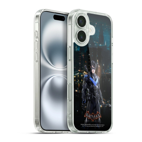 Batman Arkham Knight Characters Nightwing Soft Gel Case for Apple iPhone 16 Plus
