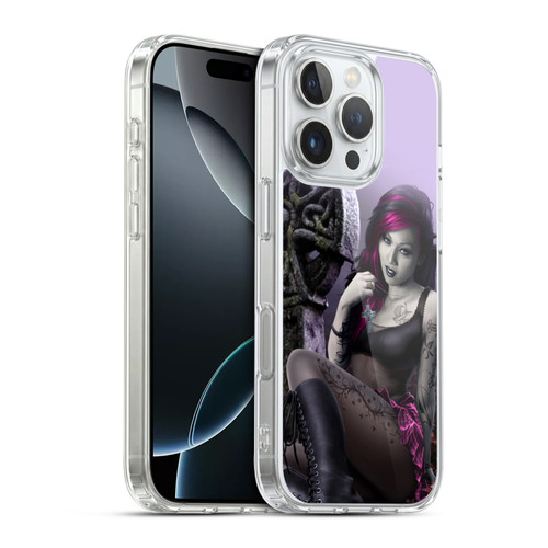 Tom Wood Fantasy Goth Girl Vampire Soft Gel Case for Apple iPhone 16 Pro & MagSafe