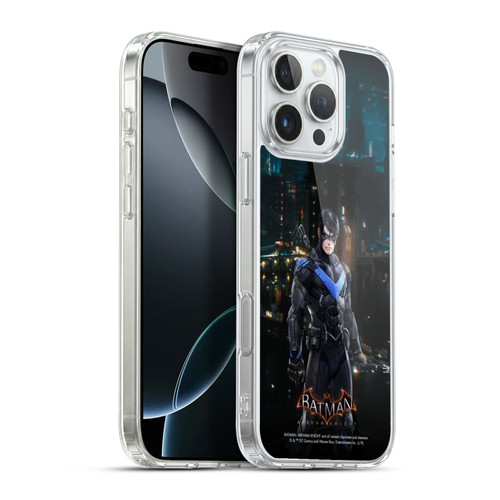 Batman Arkham Knight Characters Nightwing Soft Gel Case for Apple iPhone 16 Pro Max