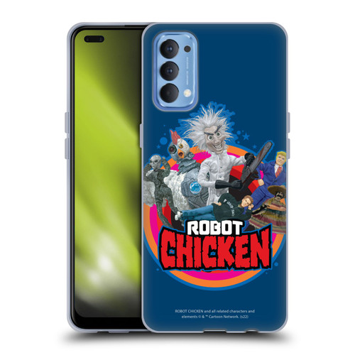 Robot Chicken Graphics Characters Soft Gel Case for OPPO Reno 4 5G
