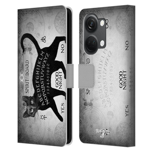 Alchemy Gothic Cats Black Cat Spirit Board Leather Book Wallet Case Cover For OnePlus Nord 3 5G