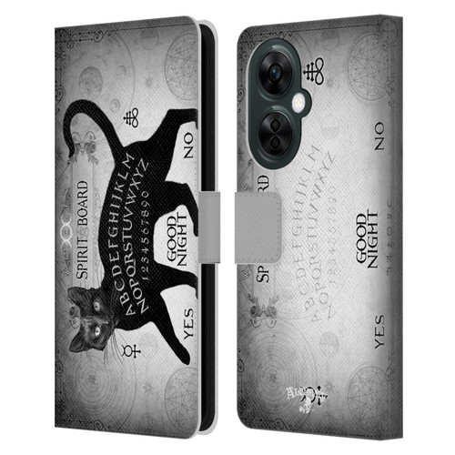 Alchemy Gothic Cats Black Cat Spirit Board Leather Book Wallet Case Cover For OnePlus Nord CE 3 Lite 5G