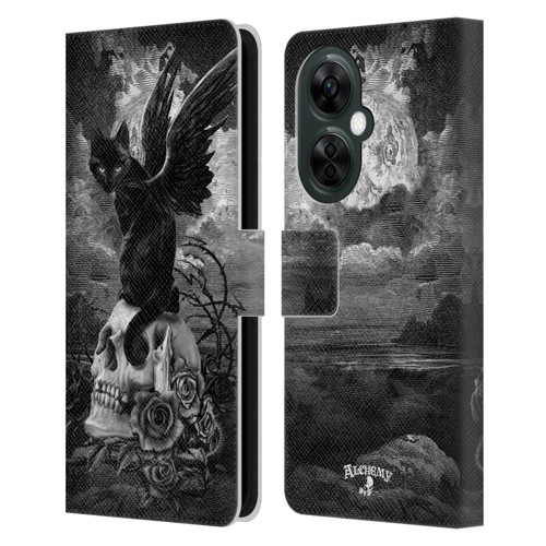 Alchemy Gothic Cats Nine Lives Of Poe Skull Leather Book Wallet Case Cover For OnePlus Nord CE 3 Lite 5G