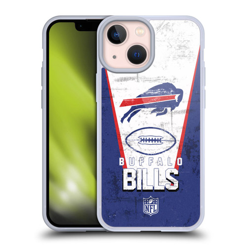 NFL Buffalo Bills Logo Art Banner Soft Gel Case for Apple iPhone 13 Mini