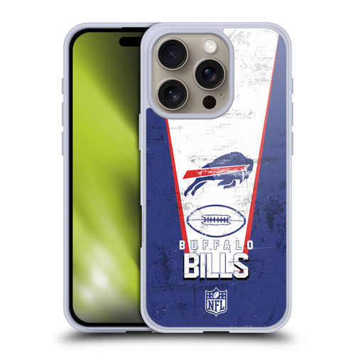 NFL Buffalo Bills Logo Art Banner Soft Gel Case for Apple iPhone 16 Pro