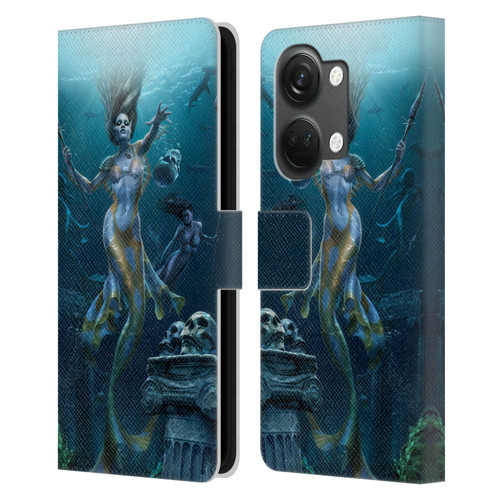 Tom Wood Fantasy Mermaid Hunt Leather Book Wallet Case Cover For OnePlus Nord 3 5G