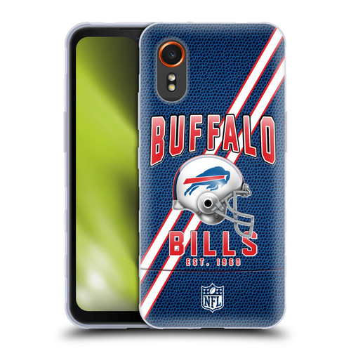 NFL Buffalo Bills Logo Art Football Stripes Soft Gel Case for Samsung Galaxy Xcover7 5G
