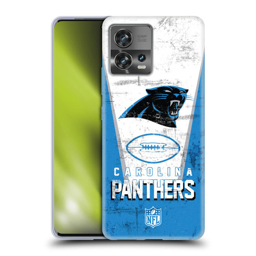 NFL Carolina Panthers Logo Art Banner Soft Gel Case for Motorola Moto Edge 30 Fusion