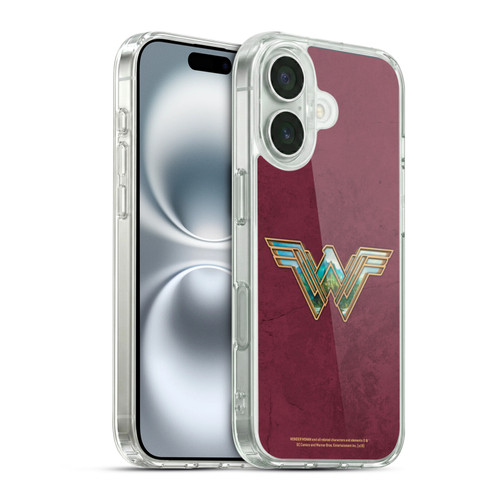 Wonder Woman Movie Logos Themiscyra Soft Gel Case for Apple iPhone 16 & MagSafe
