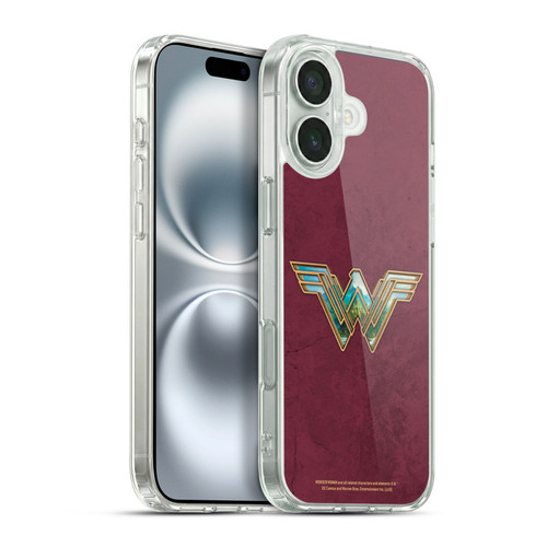 Wonder Woman Movie Logos Themiscyra Soft Gel Case for Apple iPhone 16 Plus & MagSafe
