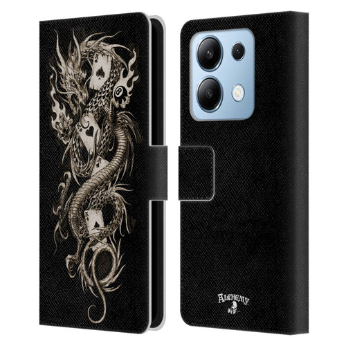 Alchemy Gothic Dragon Imperial Leather Book Wallet Case Cover For Xiaomi Redmi Note 13/13 Pro 5G