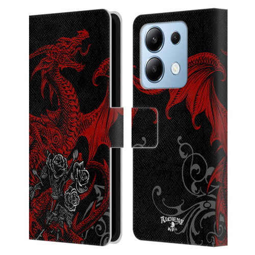 Alchemy Gothic Dragon Draco Rosa Leather Book Wallet Case Cover For Xiaomi Redmi Note 13/13 Pro 5G