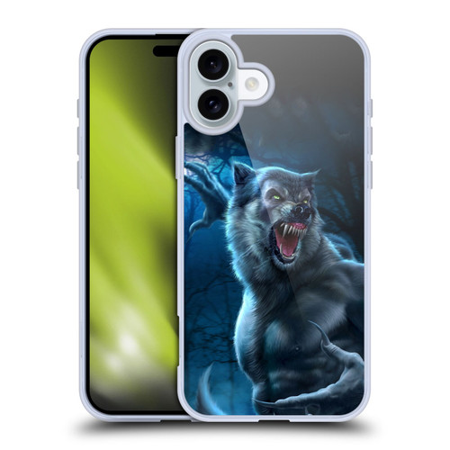 Tom Wood Horror Werewolf Soft Gel Case for Apple iPhone 16 Plus