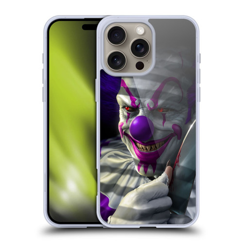 Tom Wood Horror Mischief The Clown Soft Gel Case for Apple iPhone 16 Pro Max