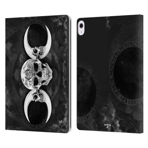 Alchemy Gothic Skull Dark Goddess Moon Leather Book Wallet Case Cover For Apple iPad Air 13 2024