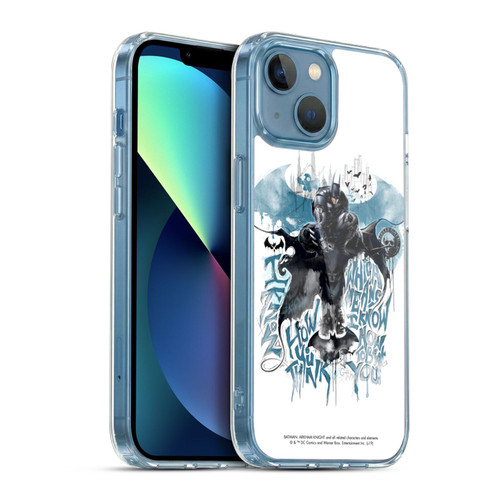 Batman Arkham Knight Graphics How You Think Soft Gel Case for Apple iPhone 13 Mini & MagSafe
