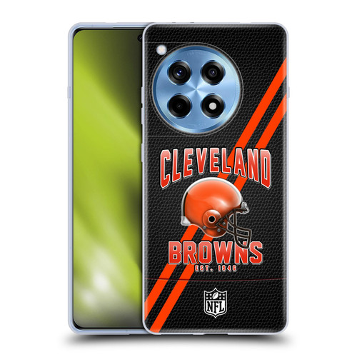 NFL Cleveland Browns Logo Art Football Stripes Soft Gel Case for OPPO OnePlus Ace 3 5G