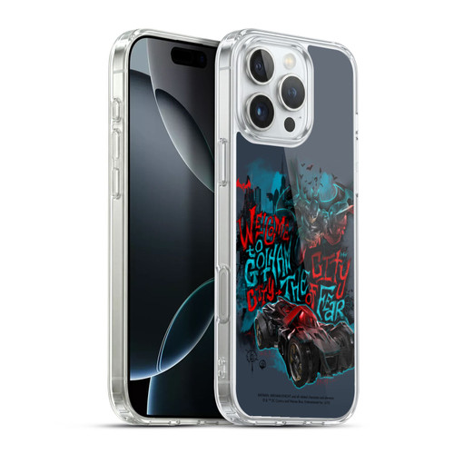 Batman Arkham Knight Graphics Welcome To Gotham Soft Gel Case for Apple iPhone 16 Pro Max & MagSafe