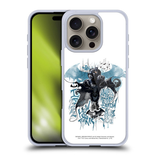 Batman Arkham Knight Graphics How You Think Soft Gel Case for Apple iPhone 16 Pro