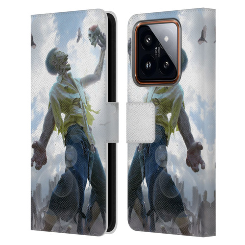 Tom Wood Horror Zombie Scraps Leather Book Wallet Case Cover For Xiaomi 14