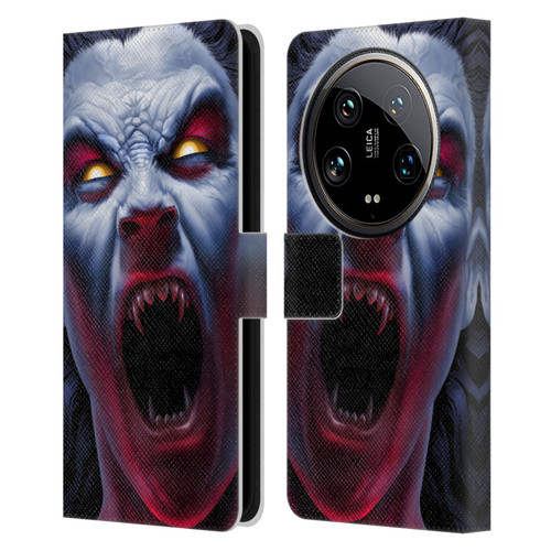 Tom Wood Horror Vampire Awakening Leather Book Wallet Case Cover For Xiaomi 14 Ultra