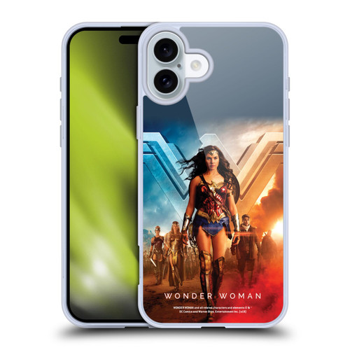 Wonder Woman Movie Posters Group Soft Gel Case for Apple iPhone 16 Plus