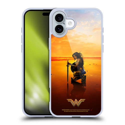 Wonder Woman Movie Posters Sword And Shield Soft Gel Case for Apple iPhone 16 Plus